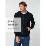 Толстовка на молнии с капюшоном SIVERGA 2.0, темно-синяя, размер S