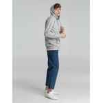 Толстовка на молнии с капюшоном SIVERGA 2.0, серый меланж, размер XS