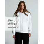 Толстовка на молнии с капюшоном SIVERGA 2.0, белая, размер S