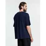 Футболка унисекс оверсайз CROSSTOWN, темно-синяя, размер S