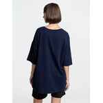 Футболка унисекс оверсайз CROSSTOWN, темно-синяя, размер S