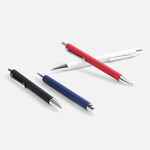 Ручка шариковая LOBBY SOFT TOUCH CHROME, красная