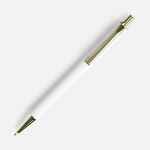 Ручка шариковая LOBBY SOFT TOUCH GOLD, белая