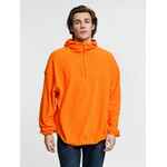 Анорак флисовый унисекс FLISKA, оранжевый, размер M/L