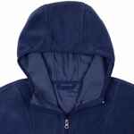 Анорак флисовый унисекс FLISKA, темно-синий, размер XS/S