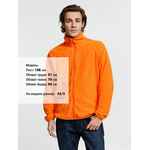 Куртка флисовая унисекс FLISKA, оранжевая, размер M/L
