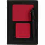 Ежедневник MOBILE на заказ, недатированный, черно-красный