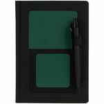 Ежедневник MOBILE на заказ, недатированный, черно-зеленый