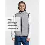 Жилет с капюшоном унисекс GOTLAND, серый, размер S