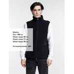 Жилет флисовый унисекс NESSE, черный, размер XS/S