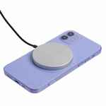 Магнитное зарядное устройство COOPER ROND, 15 Вт, серебристое