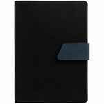 Ежедневник BOOM, недатированный, черный с синим