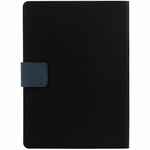 Ежедневник BOOM, недатированный, черный с синим