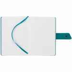 Ежедневник BOOM, недатированный, черный с бирюзовым