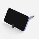 Ручка шариковая STANDIC с подставкой для телефона, серая