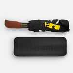 Зонт складной CLOUDBURST в подарочной упаковке, черный