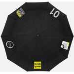 Зонт складной CLOUDBURST в подарочной упаковке, черный