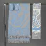 Палантин с бахромой на заказ RINN FINT, полушерсть