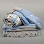 Палантин с бахромой на заказ RINN FINT, полушерсть