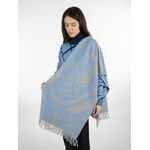 Палантин с бахромой на заказ RINN FINT, полушерсть