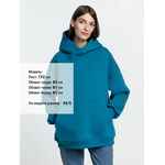 Худи KULONGA OVERSIZE, бирюзовое, размер ХS/S