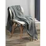 Плед «Сенеж», серо-синий