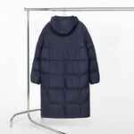 Пуховик унисекс KAPSULA, темно-синий, размер M/L