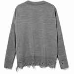 Джемпер оверсайз унисекс GRUNGE в сумке, серый, размер S/M