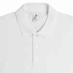 Рубашка поло мужская SUMMER 170 белая, размер XS