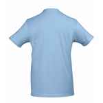 Футболка мужская с контрастной отделкой MADISON 170, голубой/белый, размер XXL