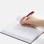 Ручка шариковая BENTO, белая с красным