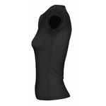 Футболка женская с оригинальным V-обр. вырезом MINT 170, черная, размер L