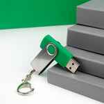 Флешка TWIST, зеленая, 8 Гб