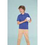 Рубашка поло детская SUMMER II KIDS, ярко-синяя, на рост 118-128 см