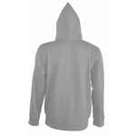 Толстовка мужская на молнии с капюшоном SEVEN MEN 290, серый меланж, размер S