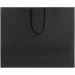 Пакет бумажный «Блеск», большой, черный