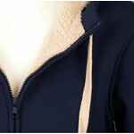 Толстовка унисекс на молнии SHERPA 280 темно-синяя, размер XXS