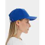 Бейсболка LONG BEACH, ярко-синяя с белым