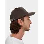 Бейсболка LONG BEACH, коричневая с бежевым