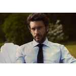 Рубашка мужская в полоску RENO, серая, размер S