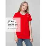 Футболка женская T-BOLKA LADY красная, размер S