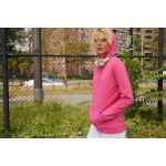 Толстовка с капюшоном женская HOODIE, темно-зеленый меланж, размер XXL