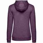 Толстовка с капюшоном женская HOODIE, фиолетовый меланж, размер XS