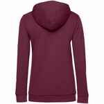 Толстовка с капюшоном женская HOODIE, бордовая, размер XS