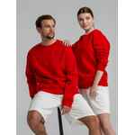 Свитшот унисекс KING, красный, размер XS