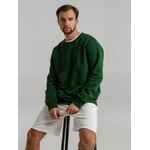 Свитшот унисекс KING, темно-зеленый, размер XS