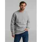 Свитшот унисекс KING, серый меланж, размер S