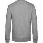 Свитшот унисекс KING, серый меланж, размер S