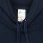 Толстовка с капюшоном унисекс KING, темно-синяя, размер XS