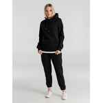 Толстовка с капюшоном унисекс KING, черная, размер XS